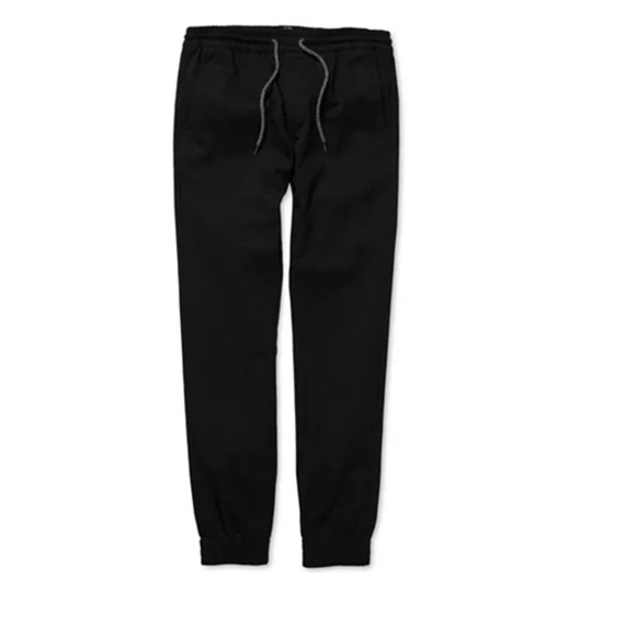 Volcom Big Boys Modern Drawstring Jogger Pants Black Size S - Picture 1 of 2